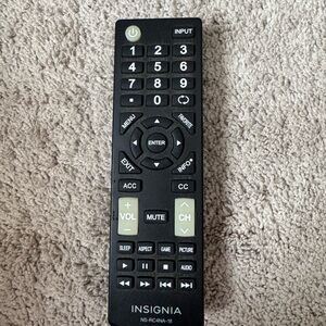 Insignia NS-RC4NA-18 Universal TV Remote Control Black